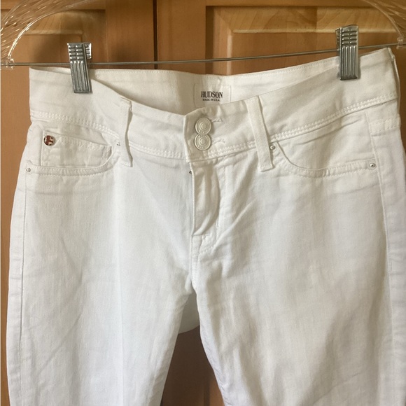 Hudson Ginny White cuffed Jeans 27 - Picture 2 of 6
